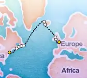 16 Night London to New York cruise