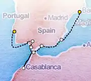 10 Night Barcelona to Lisbon cruise