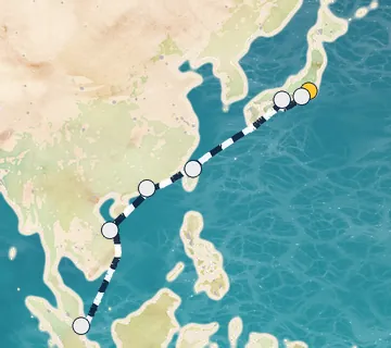 12 Night Tokyo to Singapore cruise
