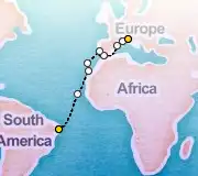16 Night Genoa to Recife cruise