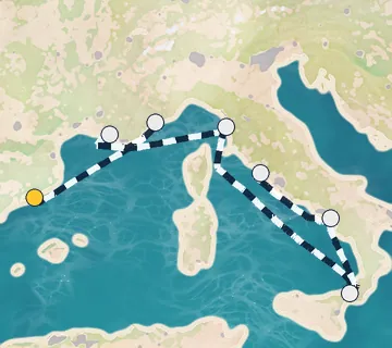 7 Night Barcelona to Rome cruise