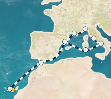 13 Night Las Palmas to Rome cruise