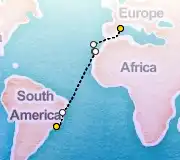 15 Night Barcelona to Rio cruise