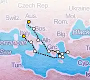 14 Night Monfalcone to Rome cruise