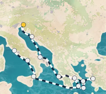 14 Night Monfalcone to Rome cruise