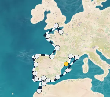 22 Night Barcelona to London cruise