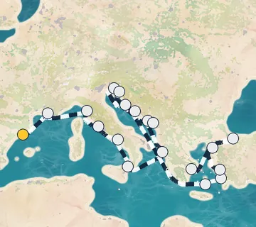 21 Night Barcelona to Athens cruise