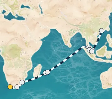 25 Night Cape Town to Hong Kong cruise
