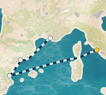 4 Night Rome to Marseille cruise