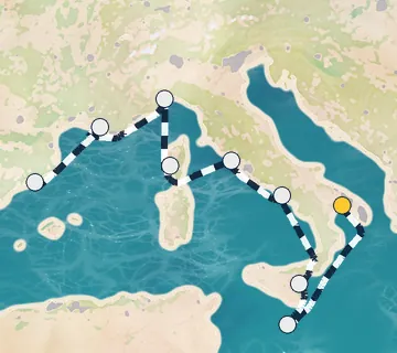 9 Night Taranto to Barcelona cruise
