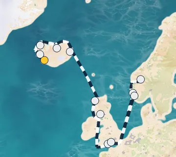 17 Night Reykjavik to London cruise