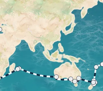 80 Night Los Angeles to Rome cruise