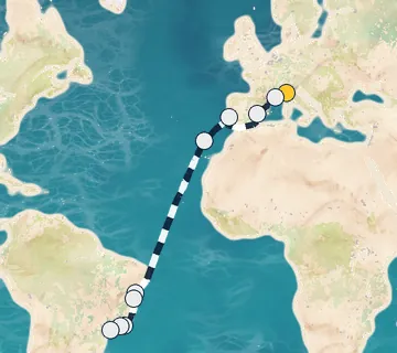 18 Night Genoa to Sao Paulo cruise