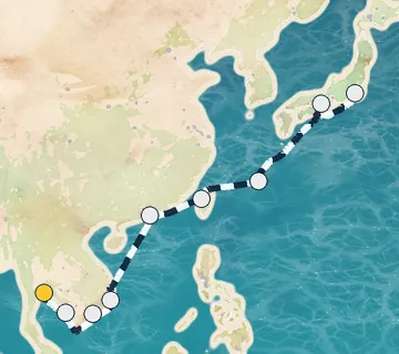 16 Night Bangkok to Tokyo cruise