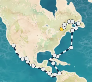 32 Night Montreal to Los Angeles cruise