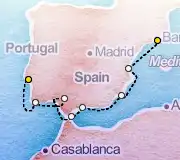 9 Night Barcelona to Lisbon cruise