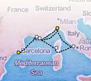 6 Night Barcelona to Portofino cruise