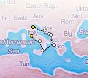7 Night Ravenna to Rome cruise