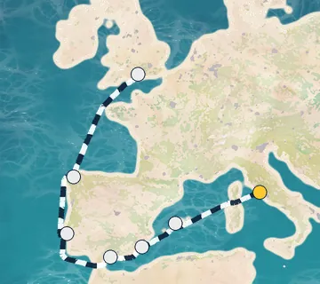 11 Night Rome to London cruise
