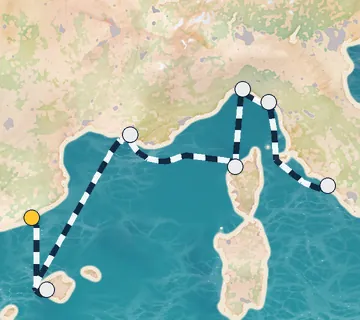 7 Night Barcelona to Rome cruise
