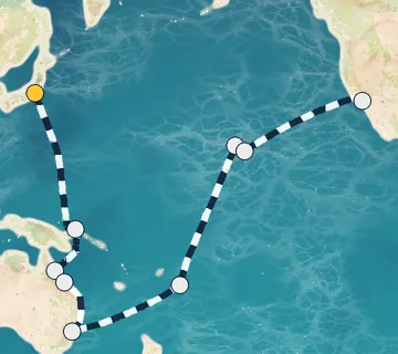 35 Night Tokyo to Los Angeles cruise