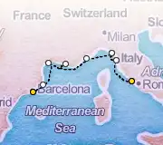 7 Night Rome to Barcelona cruise