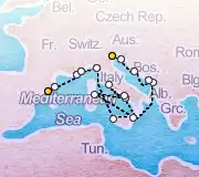 18 Night Barcelona to Venice cruise