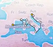 7 Night Barcelona to Rome cruise