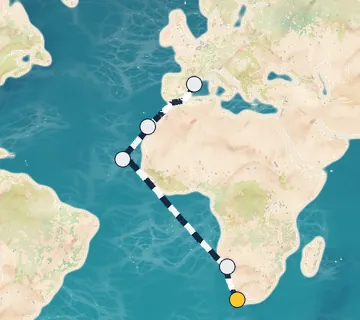 17 Night Cape Town to Barcelona cruise