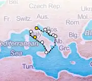 11 Night Ravenna to Rome cruise