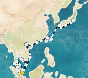 28 Night Singapore to Tokyo cruise