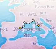 7 Night Tarragona to Rome cruise