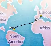 23 Night Fort-de-France to Marseille cruise