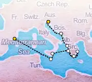 10 Night Trieste to Barcelona cruise