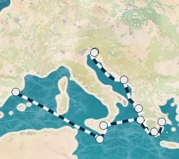 10 Night Trieste to Barcelona cruise