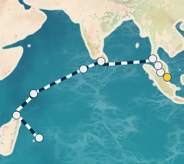 17 Night Singapore to Mauritius cruise