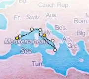 7 Night Barcelona to Rome cruise