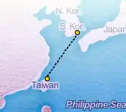 2 Night Taipei to Busan cruise