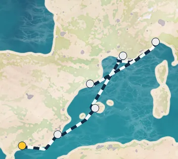 6 Night Malaga to Barcelona cruise