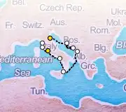 11 Night Ravenna to Rome cruise