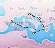 7 Night Ravenna to Barcelona cruise