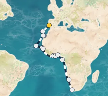 25 Night Lisbon to Cape Town cruise