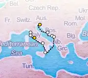10 Night Trieste to Rome cruise