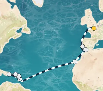 21 Night Paris to Fort-de-France cruise