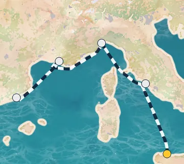 4 Night Palermo to Barcelona cruise