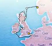 14 Night Bergen to Greenwich cruise