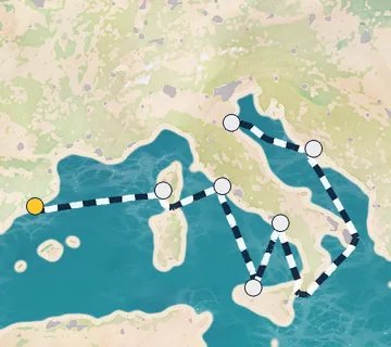 7 Night Barcelona to Ravenna cruise