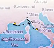 3 Night Rome to Marseille cruise