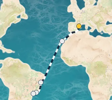 14 Night Tarragona to Sao Paolo cruise