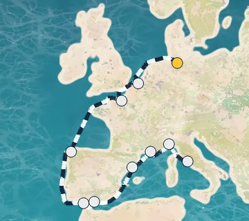 13 Night Hamburg to Rome cruise
